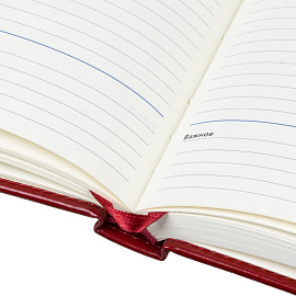 Ежедневник недатированный Attache искусственная кожа тиснение А5 160 листов бордовый