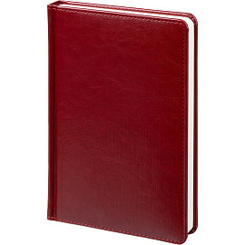 Ежедневник недатированный Attache искусственная кожа тиснение А5 160 листов бордовый