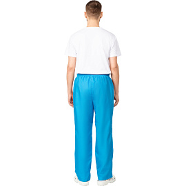 Костюм для пищевого производства м05-КБР голубой тиси с длинным рукавом (120 г/кв.м, размер 48-50, рост 170-176)