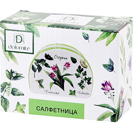 Салфетница Dolomite Душистые травы керамика 10.5x9x5 см