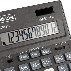 Калькулятор настольный Attache CDB1201-BK 12-разрядный черный 205x155x35 мм