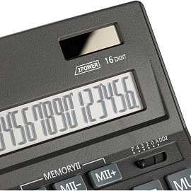 Калькулятор настольный Attache CDB1601-BK 16-разрядный черный 205x155x35 мм