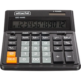 Калькулятор настольный Attache  SDC-444S 12-разрядный черный 206х158х33мм