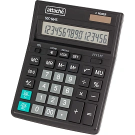 Калькулятор настольный  Attache SDC-664S 16-разрядный черный 206х158х33мм