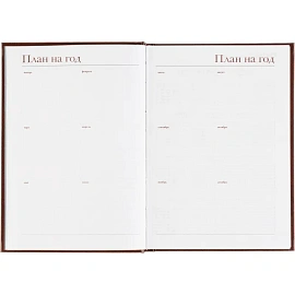 Ежедневник датированный 2026 А5+ IDEAL NEW коричневый 3-344/02