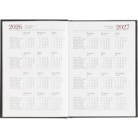 Ежедневник датированный 2026 А5+ IDEAL NEW черный 3-344/03