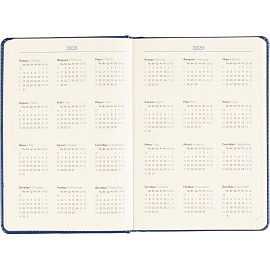 Ежедневник недатированный Attache Priority искусственная кожа тиснение А5 160 листов синий