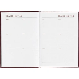 Ежедневник датированный 2026 год Attache Ideal New балакрон А5 168 листов бордовый