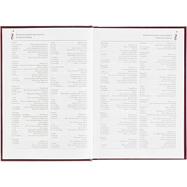 Ежедневник датированный 2026 год Attache Ideal New балакрон А5 168 листов бордовый