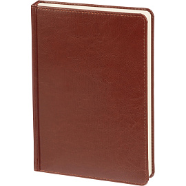 Ежедневник недатированный Attache Priority искусственная кожа тиснение А5 160 листов коричневый