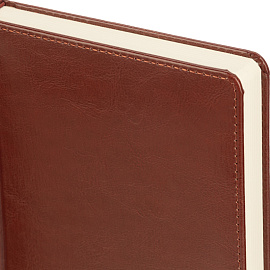 Ежедневник недатированный Attache Priority искусственная кожа тиснение А5 160 листов коричневый