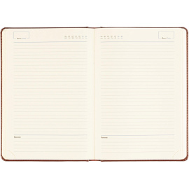 Ежедневник недатированный Attache Priority искусственная кожа тиснение А5 160 листов коричневый