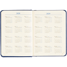 Ежедневник недатированный Attache Priority искусственная кожа тиснение А6 160 листов синий