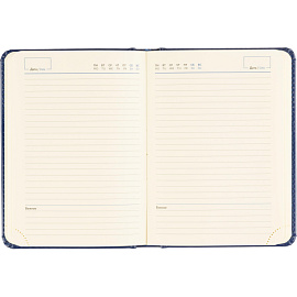 Ежедневник недатированный Attache Priority искусственная кожа тиснение А6 160 листов синий