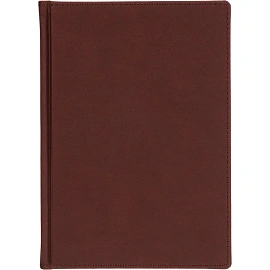 Ежедневник датированный 2026 А5+ VELVET бордовый 3-123/02