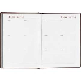 Ежедневник датированный 2026 А5+ VELVET бордовый 3-123/02