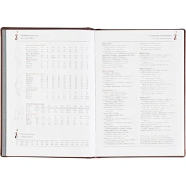 Ежедневник датированный 2026 А5+ VELVET бордовый 3-123/02