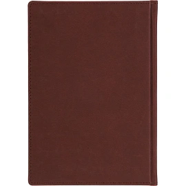 Ежедневник датированный 2026 А5+ VELVET бордовый 3-123/02