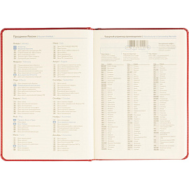 Ежедневник недатированный Attache Classic искусственная кожа тиснение А5 136 листов красный