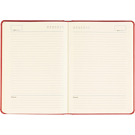 Ежедневник недатированный Attache Classic искусственная кожа тиснение А5 136 листов красный