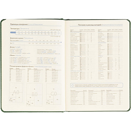 Ежедневник недатированный Attache Classic искусственная кожа тиснение А5 136 листов тёмно-зелёный
