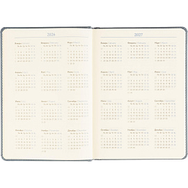 Ежедневник недатированный Attache Classic искусственная кожа тиснение А5 136 листов серый