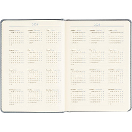 Ежедневник недатированный Attache Classic искусственная кожа тиснение А5 136 листов серый