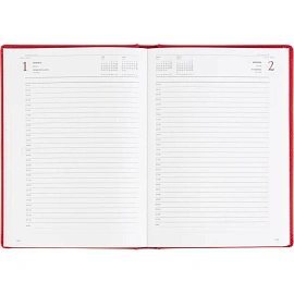 Ежедневник датированный 2026 год Attache Velvet искусственная кожа А5 168 листов красный