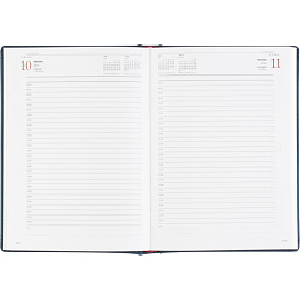 Ежедневник датированный 2026 А5+ VELVET темно-синий 3-123/18