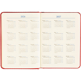 Ежедневник недатированный ATTACHE ClassicА6, 136л, красный