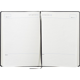 Ежедневник недатированный Attache Classic искусственная кожа тиснение А4 136 листов чёрный