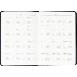 Ежедневник недатированный Attache искусственная кожа А5 136 листов чёрный (чёрный обрез)