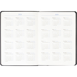 Ежедневник недатированный Attache искусственная кожа А5 136 листов чёрный (чёрный обрез)