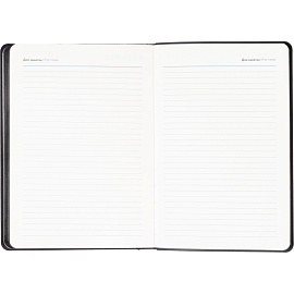 Ежедневник недатированный Attache искусственная кожа А5 136 листов чёрный (чёрный обрез)