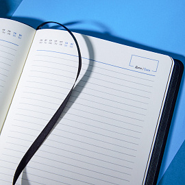 Ежедневник недатированный Attache искусственная кожа А5 136 листов чёрный (чёрный обрез)