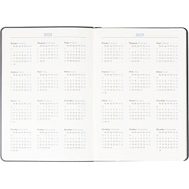 Ежедневник недатированный Attache искусственная кожа А5 136 листов серый (серебристый обрез)