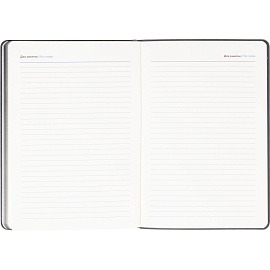 Ежедневник недатированный Attache искусственная кожа А5 136 листов серый (серебристый обрез)