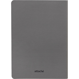Ежедневник недатированный Attache искусственная кожа А5 136 листов серый (серебристый обрез)