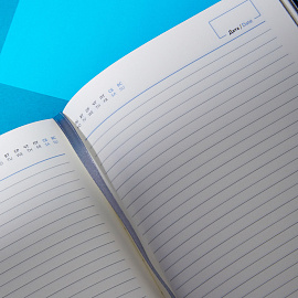 Ежедневник недатированный Attache искусственная кожа А5 136 листов серый (серебристый обрез)