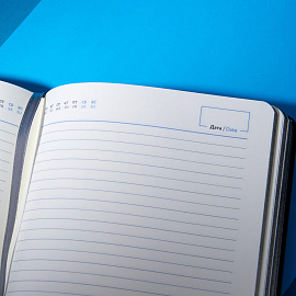 Ежедневник недатированный Attache искусственная кожа А5 136 листов серый (серебристый обрез)