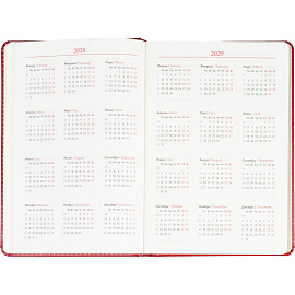 Ежедневник недатированный ATTACHE Gold А5, 143х210мм, 160л, бордо