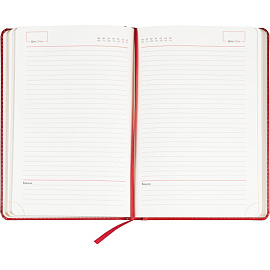 Ежедневник недатированный ATTACHE Gold А5, 143х210мм, 160л, бордо