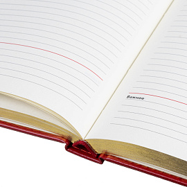 Ежедневник недатированный ATTACHE Gold А5, 143х210мм, 160л, бордо