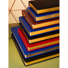 Ежедневник недатированный ATTACHE Gold А5, 143х210мм, 160л, бордо