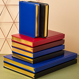 Ежедневник недатированный ATTACHE Gold А5, 143х210мм, 160л, бордо