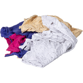 Ветошь трикотажная цветная Выбор есть 10 кг (размер лоскута 40x60 см)