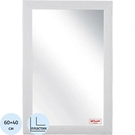 Зеркало МГЛ_настенное Комус Мебель НБ56(400x600) багет ПЛС белый