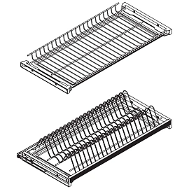 Сушка SP_VOK двухуровневая 600 (720 Серый МП)