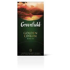 Чай Greenfield Golden Ceylon черный фольгир.25пак, 0352-10, 62622 Т