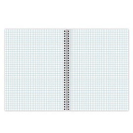 Тетрадь А4, 120 л., BRAUBERG гребень, клетка, обложка картон, "Vision", 404070